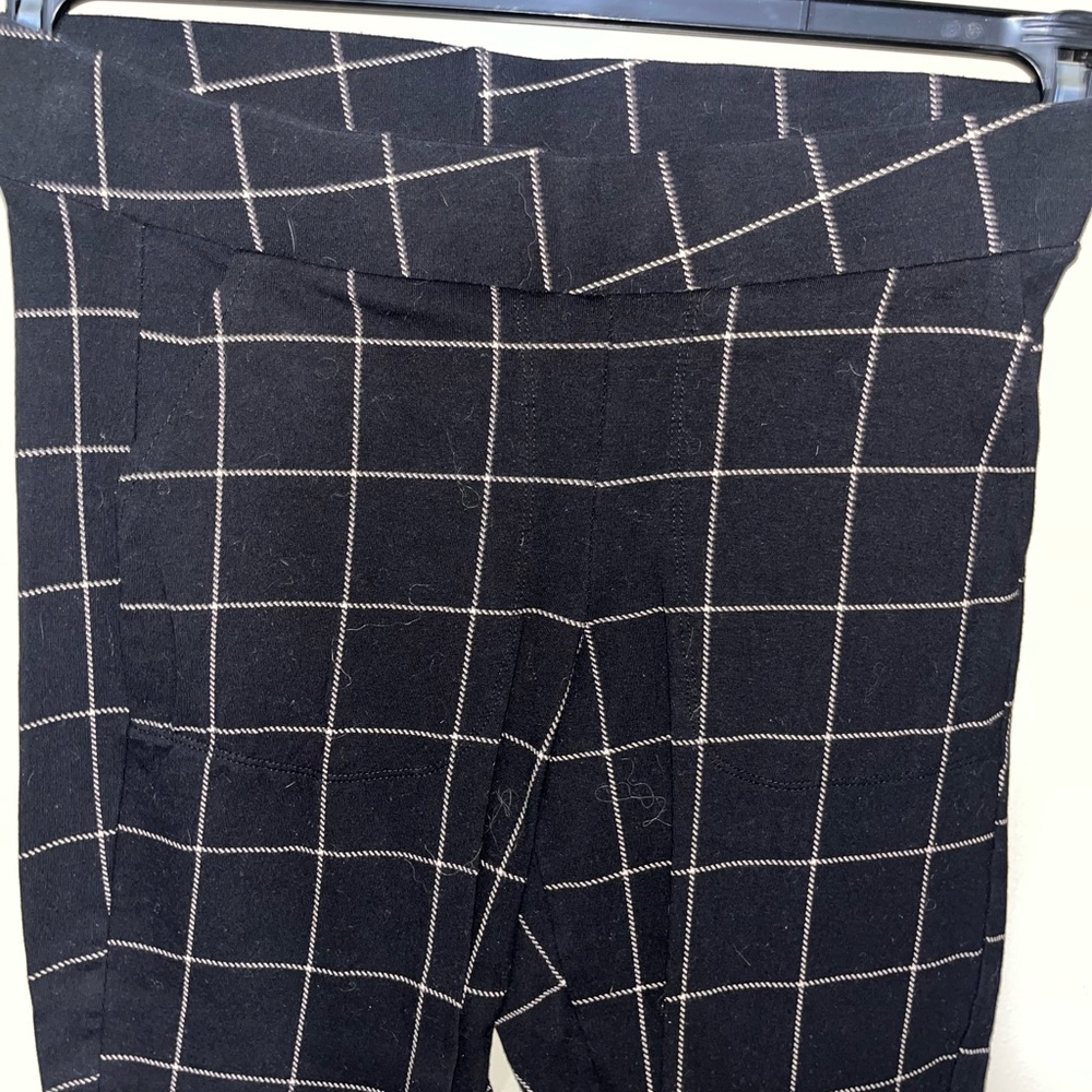 Torrid Black Checkered Pants/Leggings